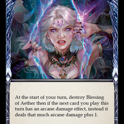 Blessing of Aether (Blue) [DYN202] (Dynasty)  Rainbow Foil