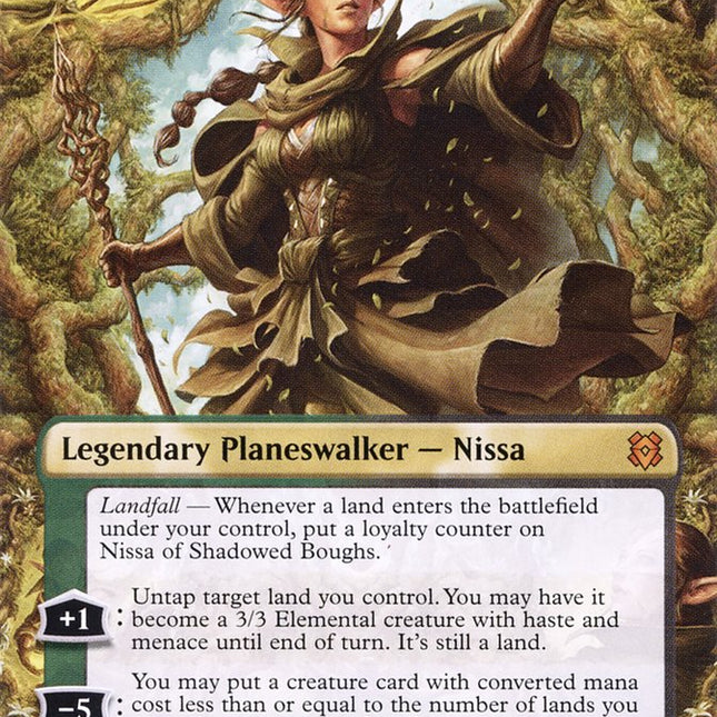 nissa mtg cards Nissa of Shadowed Boughs (Borderless) [Zendikar Rising] – TokenMTG