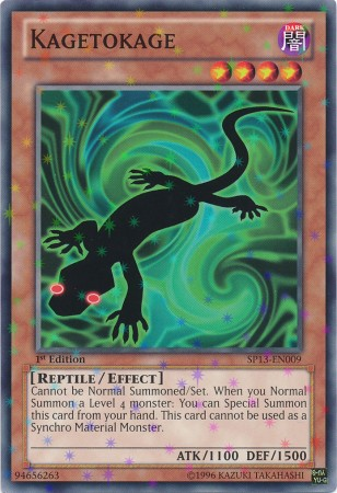 illusion yugioh cards Kagetokage [SP13-EN009] Starfoil Rare – TokenMTG