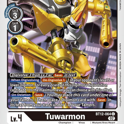 digimon card game across time Tuwarmon [BT12-064] [Across Time] – TokenMTG