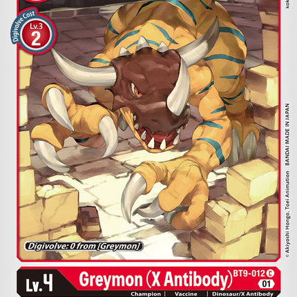 Greymon (X Antibody) [BT9-012] [X Record]