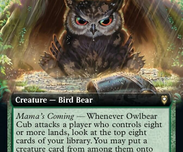 Owlbear Cub (Extended Art) [Commander Legends: Battle for Baldur's Gat – TokenMTG