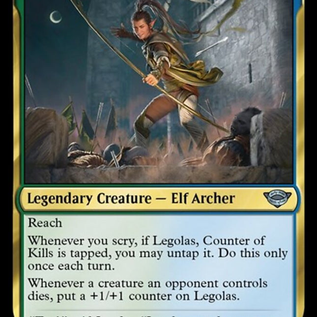 mtg legolas card Legolas, Counter of Kills [The Lord of the Rings: Tales of Middle-Eart –  TokenMTG