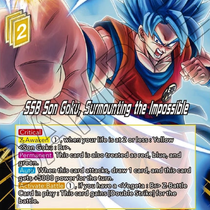 SSB Son Goku, Surmounting the Impossible (P-426) [Promotion Cards]