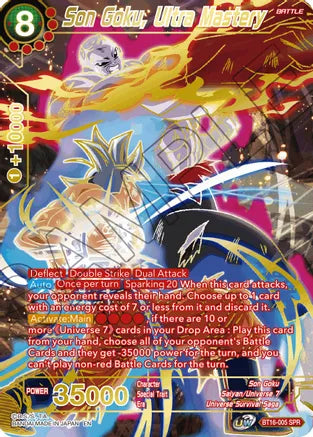 Son Goku, Ultra Mastery (SPR) (BT16-005) [Realm of the Gods]  TokenMTG