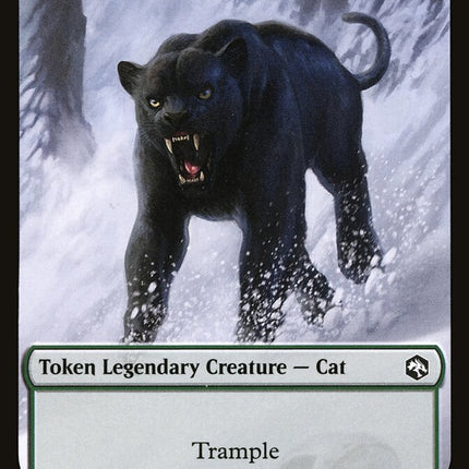 Spider // Guenhwyvar Double-Sided Token [Dungeons & Dragons: Adventures in the Forgotten Realms Tokens]