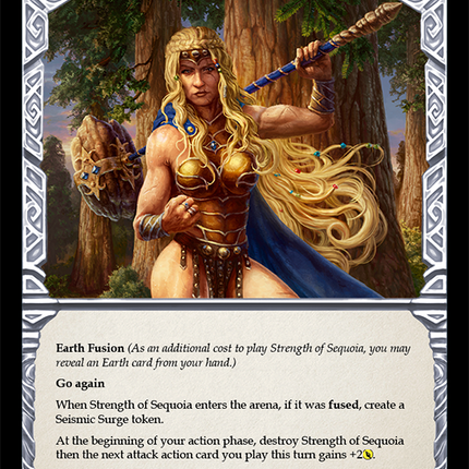 Strength of Sequoia (Yellow) [ELE029] (Tales of Aria)  1st Edition Normal