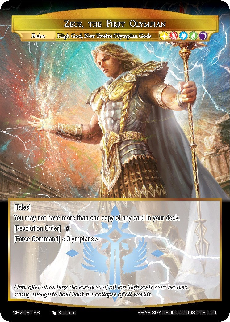 Zeus, the First Olympian // Order of the Olympians (GRV-087 JR) [Game –  TokenMTG