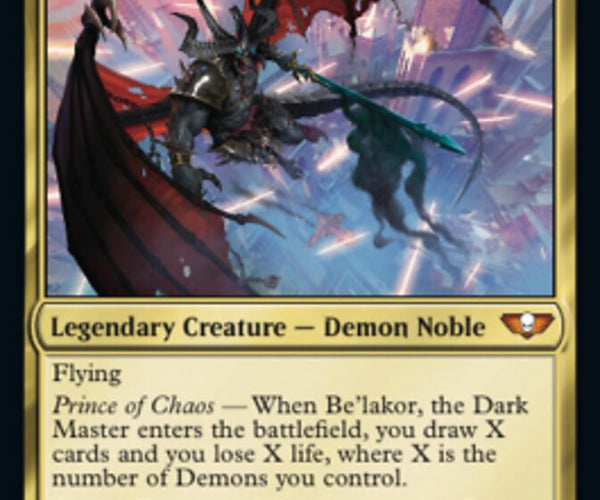 mtg be'lakor commander deck Be'lakor, the Dark Master [Warhammer 40,000] – TokenMTG