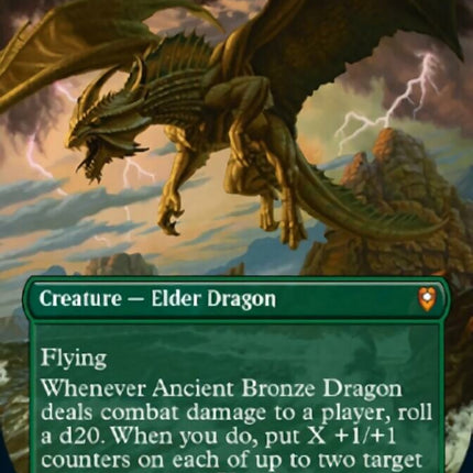Ancient Bronze Dragon (Borderless Alternate Art) [Commander Legends: Battle for Baldur's Gate]