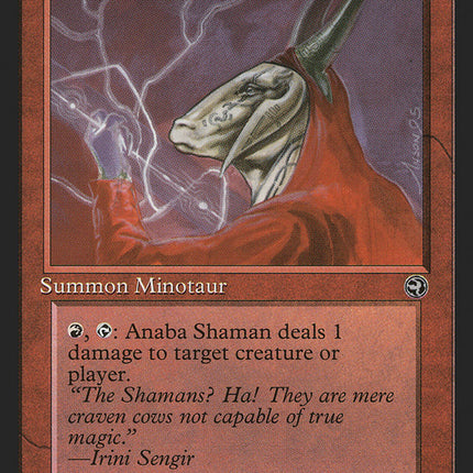 Anaba Shaman (Irini Sengir Flavor Text) [Homelands]