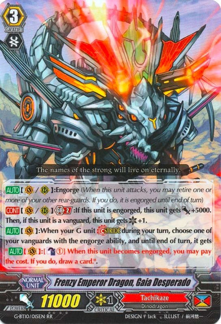 Frenzy Emperor Dragon, Gaia Desperado (G-BT10/015EN) [Raging Clash of the Blade Fangs]
