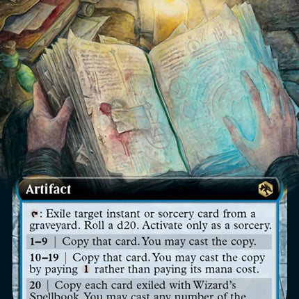 Wizard's Spellbook (Extended Art) [Dungeons & Dragons: Adventures in t –  TokenMTG