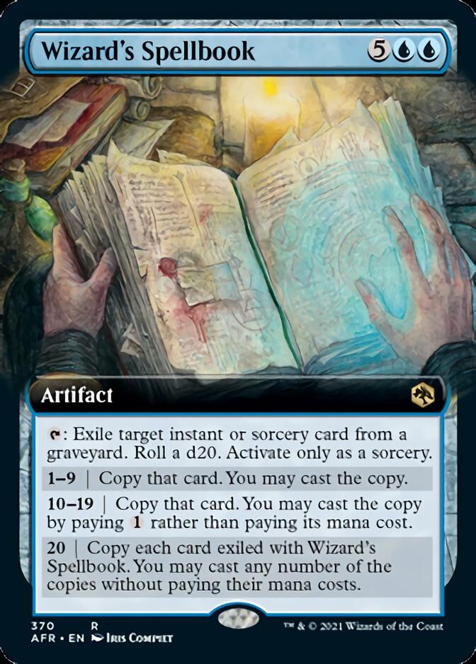 Wizard's Spellbook (Extended Art) [Dungeons & Dragons: Adventures in t TokenMTG Wizard's Spellbook (Extended Art) [Dungeons & Dragons: Adventures in t TokenMTG