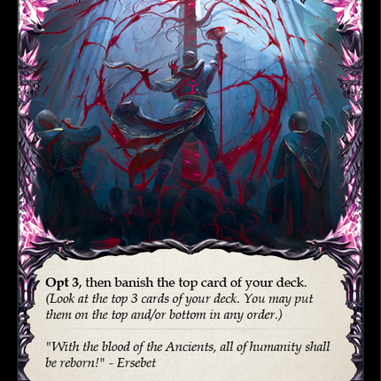 Blood Tribute (Red) [U-MON215-RF] (Monarch Unlimited)  Unlimited Rainbow Foil
