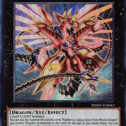 Number C62: Neo Galaxy-Eyes Prime Photon Dragon [PHHY-EN043] Ultra Rare