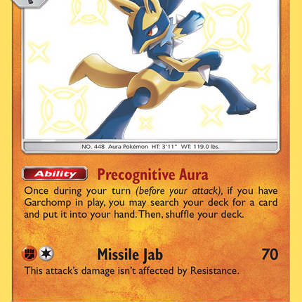Lucario (SV22/SV94) [Sun & Moon: Hidden Fates - Shiny Vault]
