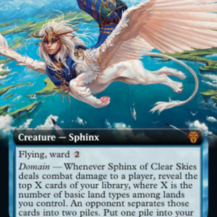 Sphinx of Clear Skies (Extended Art) [Dominaria United]