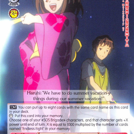 Endless Eight (SY/WE09-E19a) [The Melancholy of Haruhi Suzumiya Extra Booster]