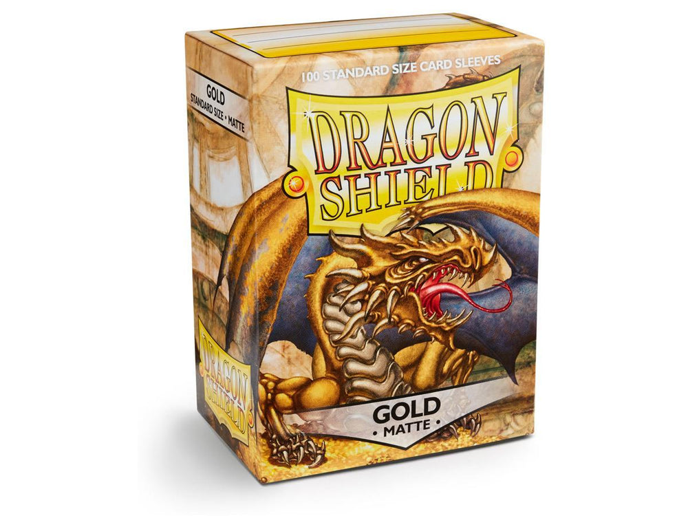 Dragon Shield Matte Sleeve - Gold ‘Gygex’ 100ct