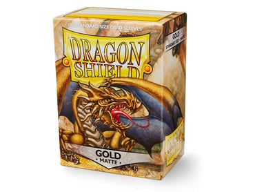 Dragon Shield Matte Sleeve - Gold ‘Gygex’ 100ct