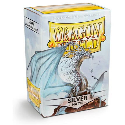 Dragon Shield Matte Sleeve - Silver ‘Caelum’ 100ct