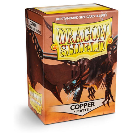 Dragon Shield Matte Sleeve - Copper ‘Draco Primus’ 100ct