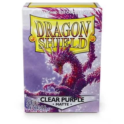 Dragon Shield Matte Sleeve - Clear Purple ‘Racan’ 100ct