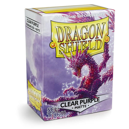 Dragon Shield Matte Sleeve - Clear Purple ‘Racan’ 100ct