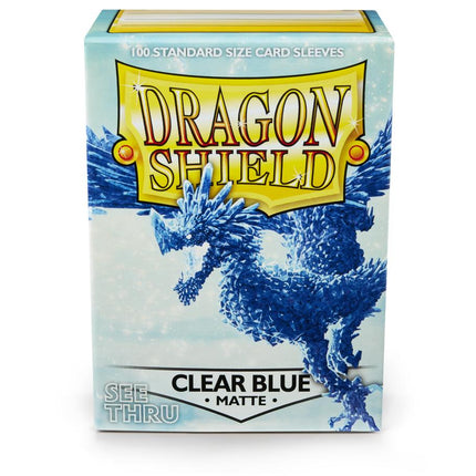 Dragon Shield Matte Sleeve - Clear Blue ‘Celeste’ 100ct