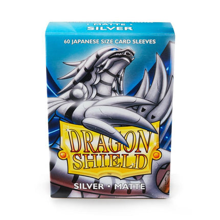 Dragon Shield Matte Sleeve - Silver ‘Stegazill’ 60ct