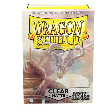 Dragon Shield Non-Glare Sleeve - Clear ‘Mantem’ 100ct