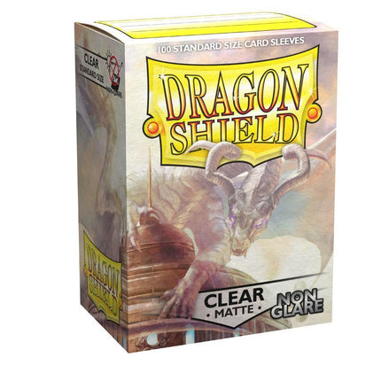 Dragon Shield Non-Glare Sleeve - Clear ‘Mantem’ 100ct