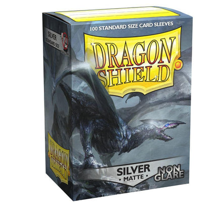 Dragon Shield Non-Glare Sleeve - Silver ‘Argentia’ 100ct