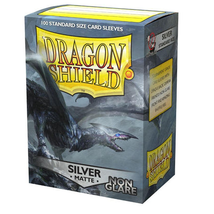 Dragon Shield Non-Glare Sleeve - Silver ‘Argentia’ 100ct