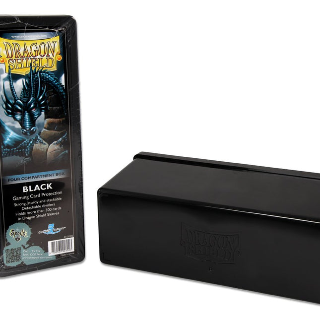 Dragon Shield Four Compartment Box – Black