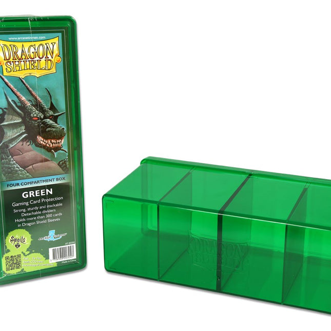 Dragon Shield Four Compartment Box – Green