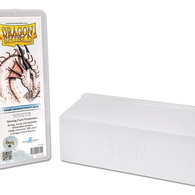 Dragon Shield Four Compartment Box – White