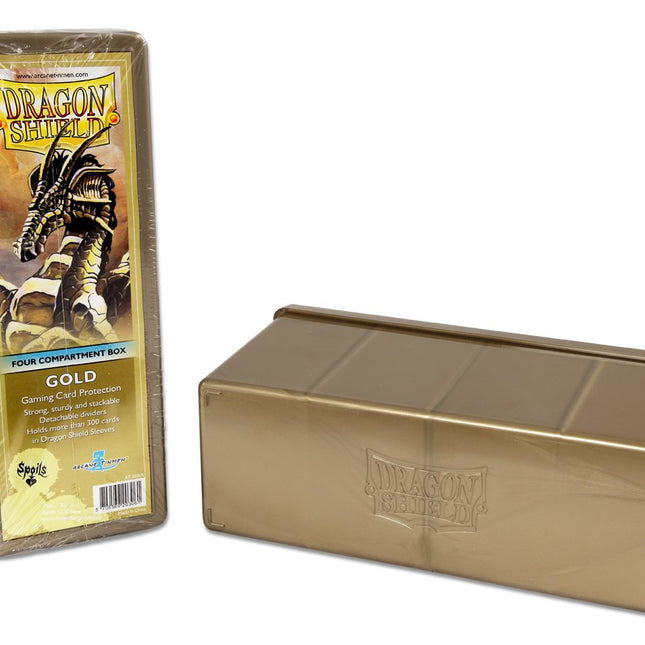 Dragon Shield Four Compartment Box – Gold