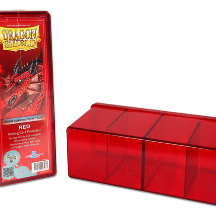 Dragon Shield Four Compartment Box – Red