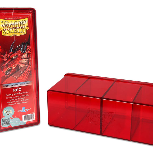 Dragon Shield Four Compartment Box – Red