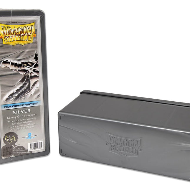 Dragon Shield Four Compartment Box – Silver