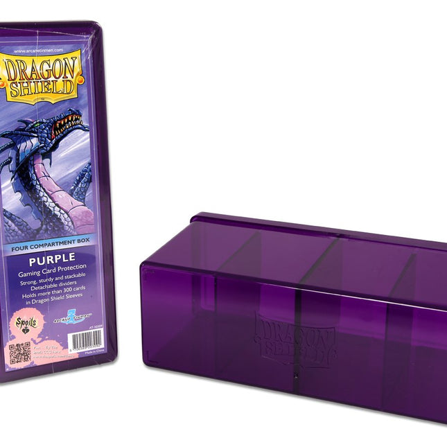 Dragon Shield Four Compartment Box – Purple