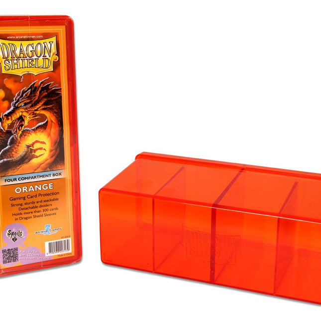 Dragon Shield Four Compartment Box – Orange