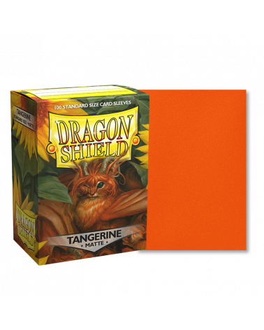 Dragon Shield Matte Sleeve - Tangerine ‘Dyrkottr’ 100ct