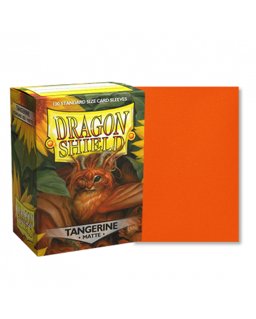 Dragon Shield Matte Sleeve - Tangerine ‘Dyrkottr’ 100ct