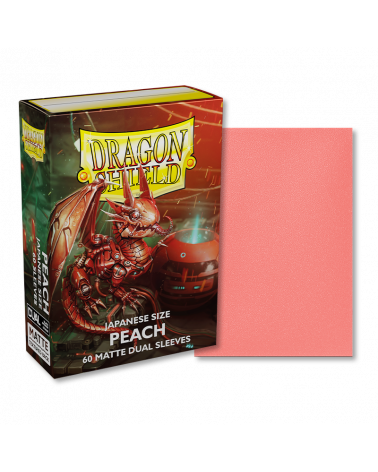 Dragon Shield Dual Matte Sleeve - Peach ‘Piip’ 60ct