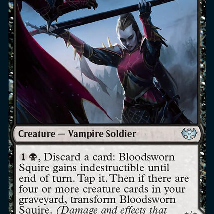 Bloodsworn Squire // Bloodsworn Knight [Innistrad: Crimson Vow]