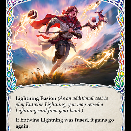 Entwine Lightning (Red) [ELE100] (Tales of Aria)  1st Edition Rainbow Foil