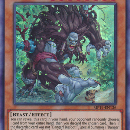 Danger! Bigfoot! [MP19-EN136] Ultra Rare